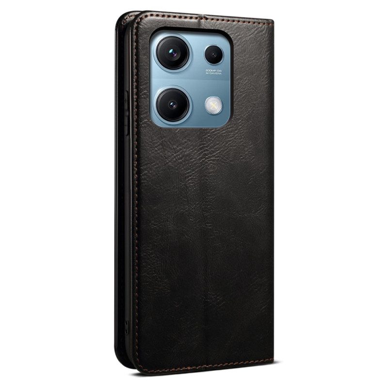 Flip Case Für Xiaomi Redmi Note 14s Gewachstes Kunstleder