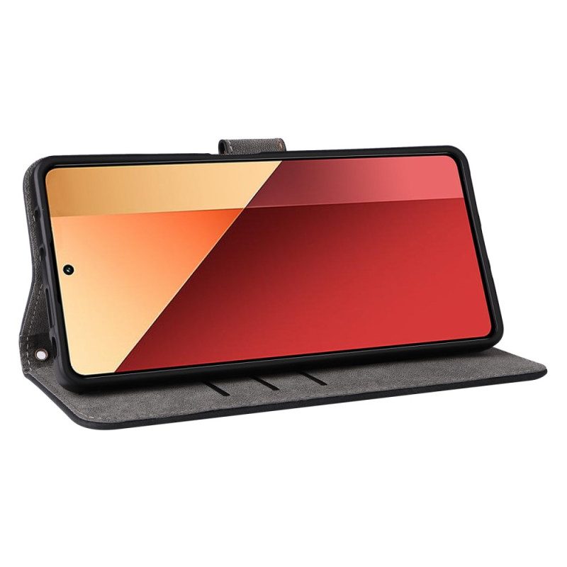 Lederhüllen Für Xiaomi Redmi Note 14s Mit Handgelenkschlaufe Und Rfid-schutz