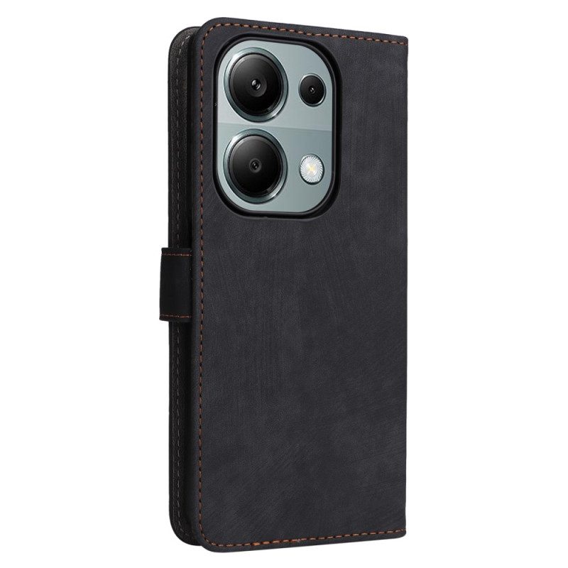 Lederhüllen Für Xiaomi Redmi Note 14s Mit Handgelenkschlaufe Und Rfid-schutz