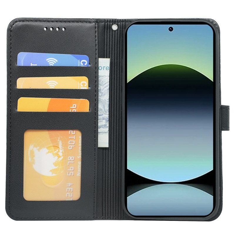 Lederhüllen Für Xiaomi Redmi Note 14s Riemenbesatz