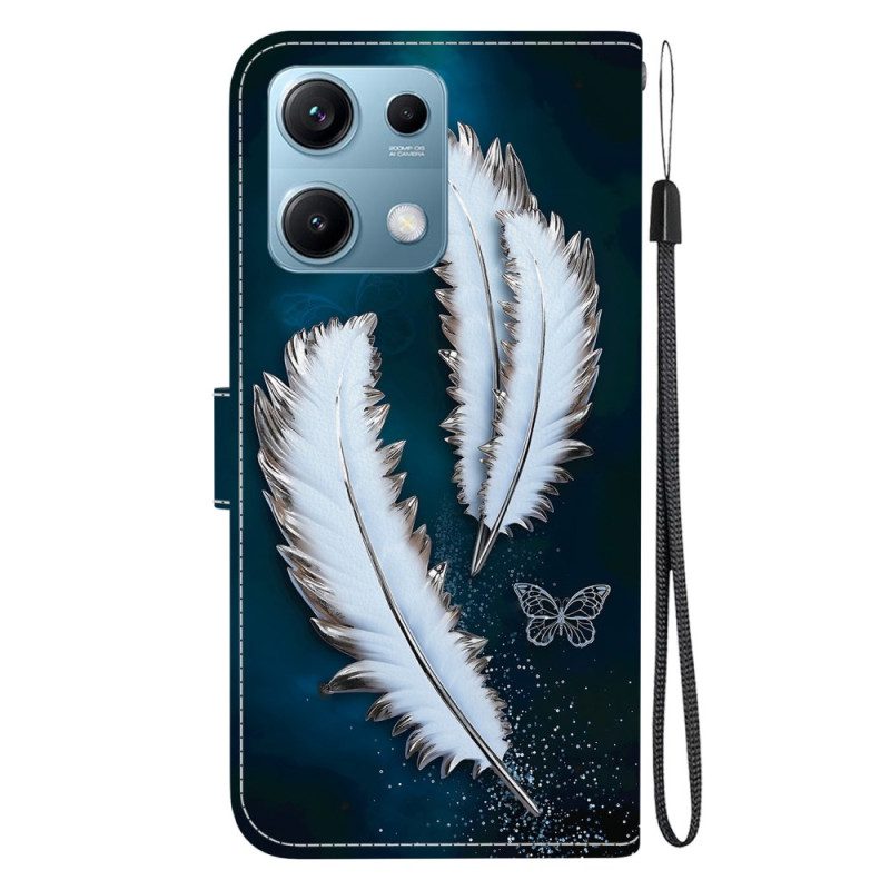 Lederhüllen Für Xiaomi Redmi Note 14s Zwei Federn