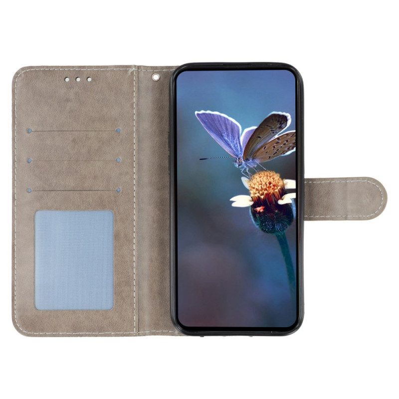 Lederhüllen Xiaomi Redmi Note 14s Handyhülle Florale Spitze