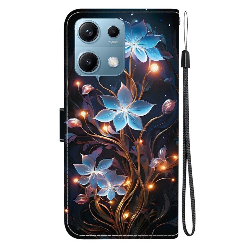 Lederhüllen Xiaomi Redmi Note 14s Handyhülle Kleine Blumen
