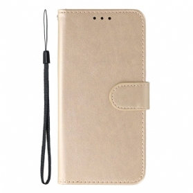 Lederhüllen Xiaomi Redmi Note 14s Monochromes Leder Effekt