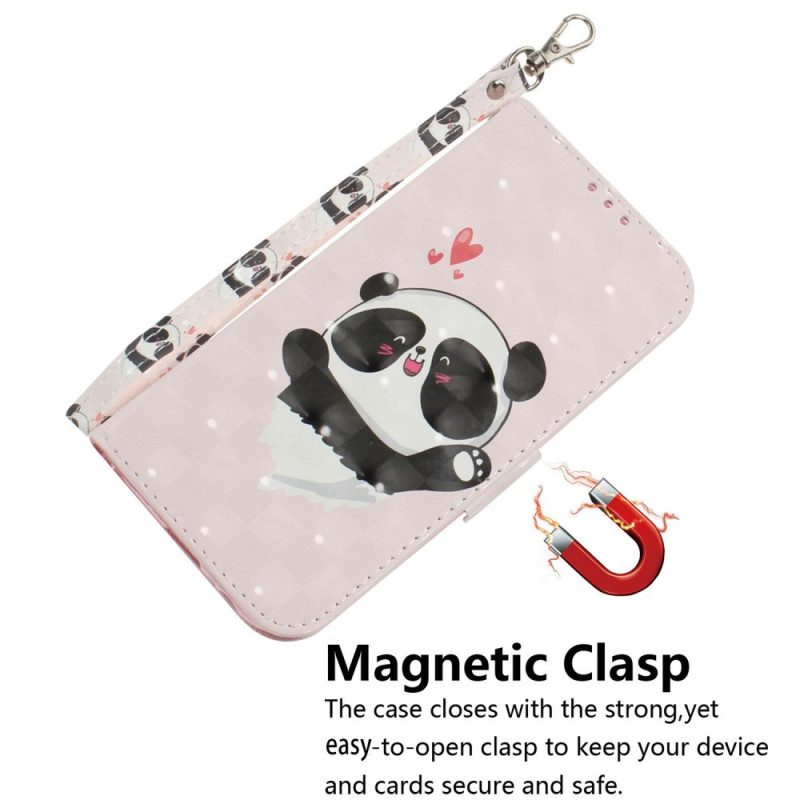 Lederhüllen Xiaomi Redmi Note 14s Panda-lanyard