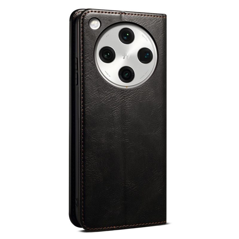 Flip Case Für Oppo Find X8 Gewachstes Kunstleder
