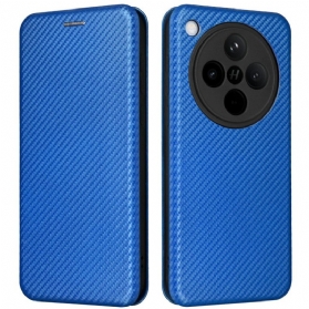 Flip Case Oppo Find X8 Handyhülle Carbonfaser