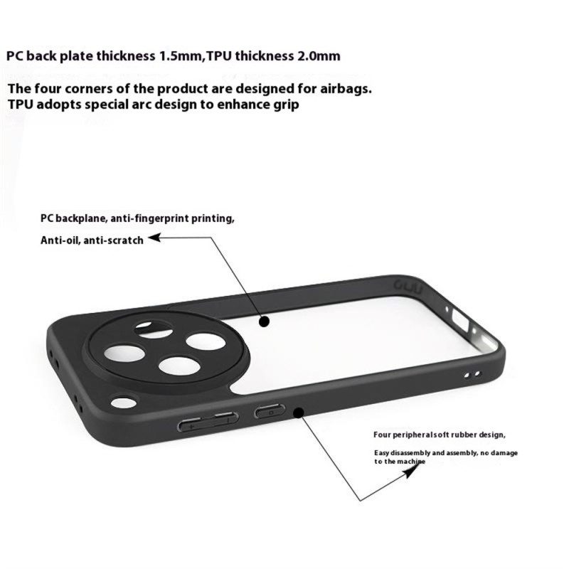 Hülle Oppo Find X8 Hybrid Transparent