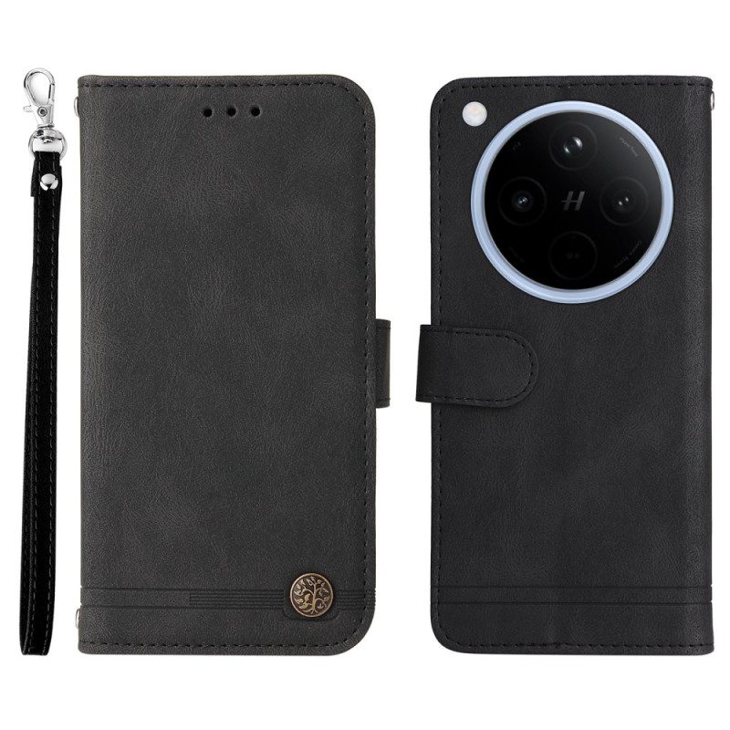 Lederhüllen Für Oppo Find X8 Klassischer Vintage-riemen