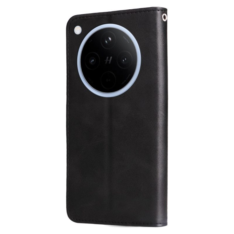 Lederhüllen Für Oppo Find X8 Reißverschlusstasche