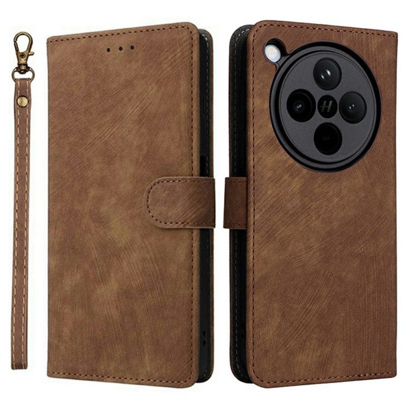 Lederhüllen Für Oppo Find X8 Rfid-schutz In Wildlederoptik