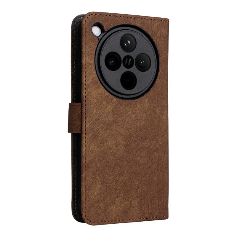 Lederhüllen Für Oppo Find X8 Rfid-schutz In Wildlederoptik