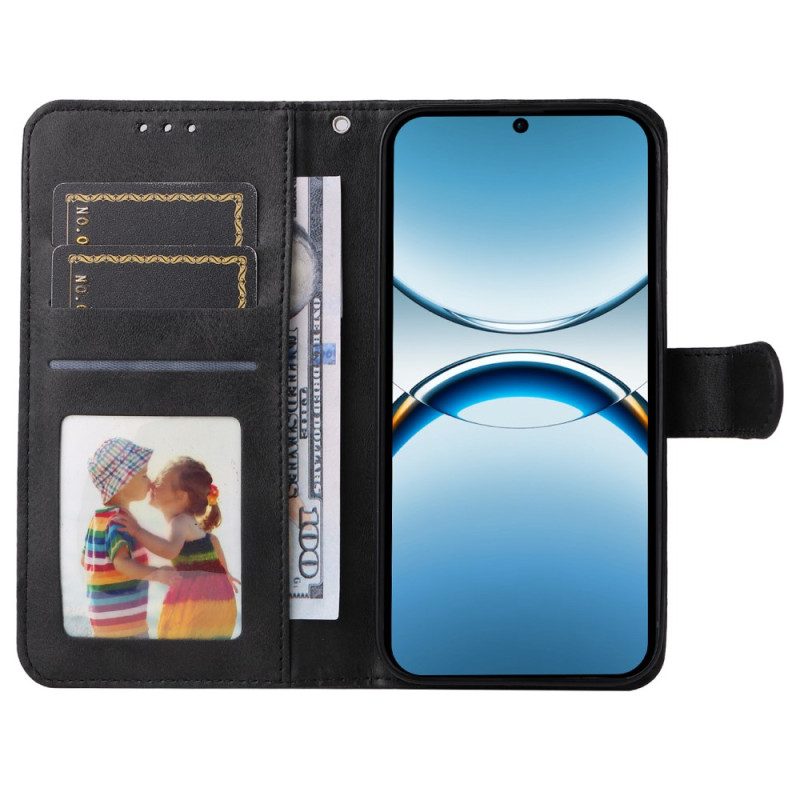 Lederhüllen Oppo Find X8 Handyhülle Riemen Aus Kunstleder