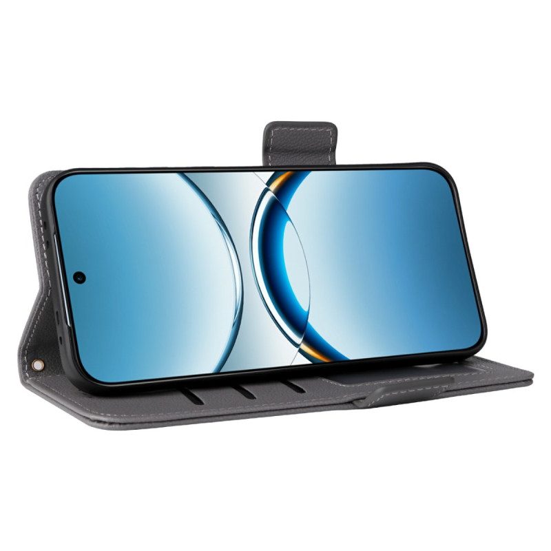 Lederhüllen Oppo Find X8 Litschi-farbener Riemen Aus Kunstleder