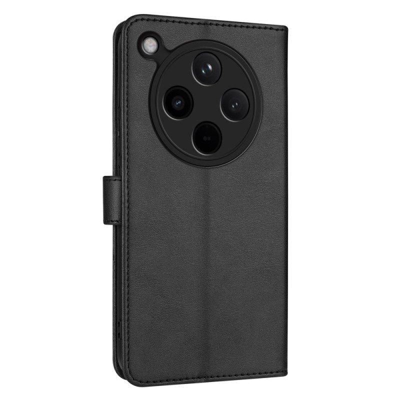 Lederhüllen Oppo Find X8 Schlichtes Kunstleder