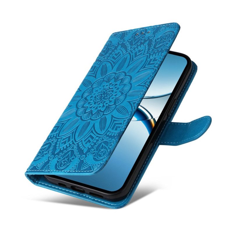 Lederhüllen Oppo Find X8 Sonnenblumenmuster