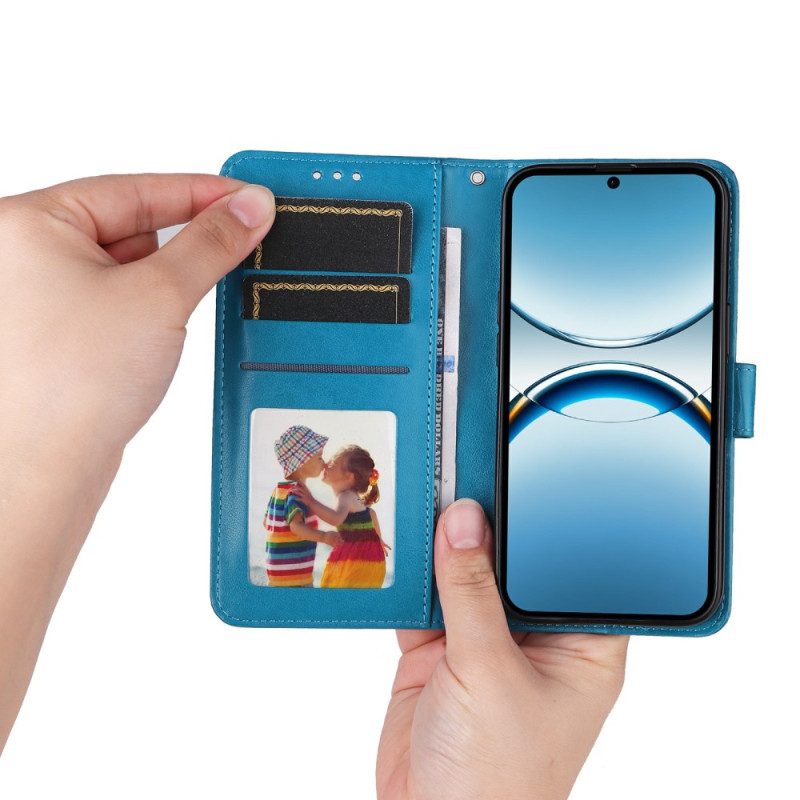 Lederhüllen Oppo Find X8 Sonnenblumenmuster