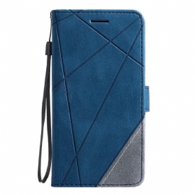 Lederhüllen Oppo Find X8 Zweifarbig Gestreift Muster