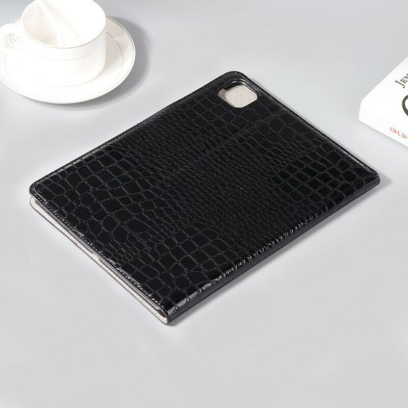 Flip Case Für iPad Pro 12.9" (2020) Krokodilleder