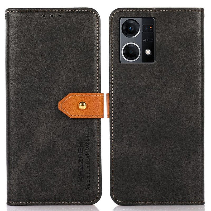 Flip Case Für Oppo Reno 7 Mit Khazneh-riemen