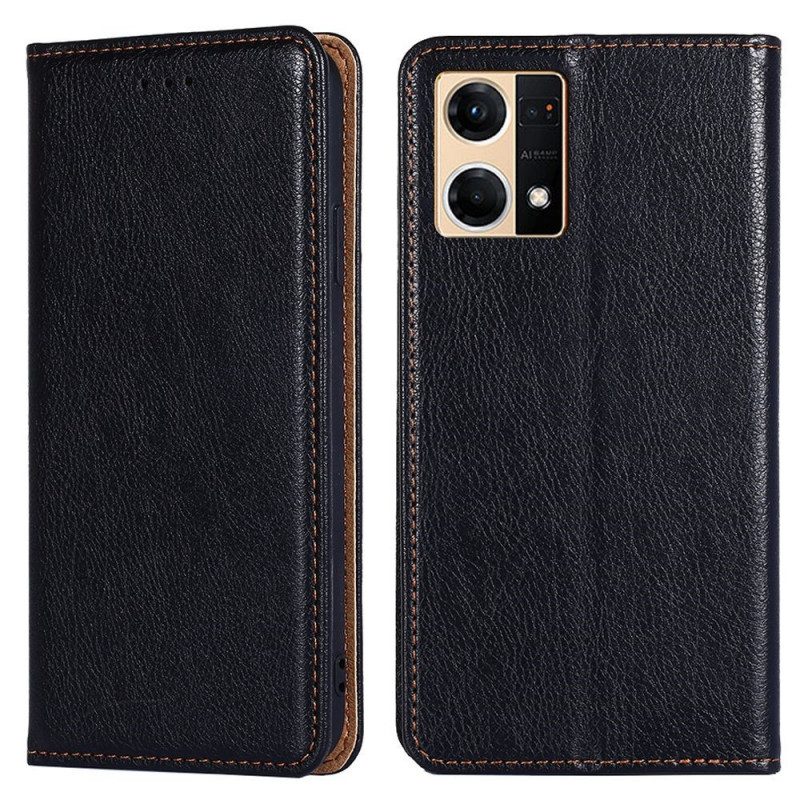Lederhüllen Für Oppo Reno 7 Vintage-design
