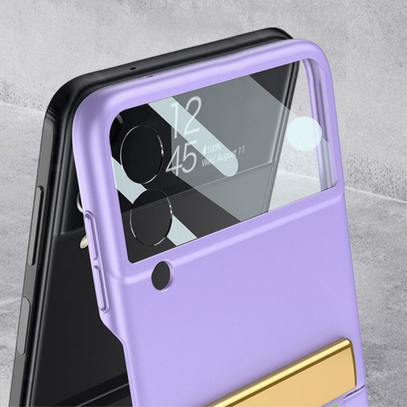 Handyhülle Für Samsung Galaxy Z Flip 3 5G Flip Case Gehärtetes Glas Und Armband Mit Den Buchstaben Gkk