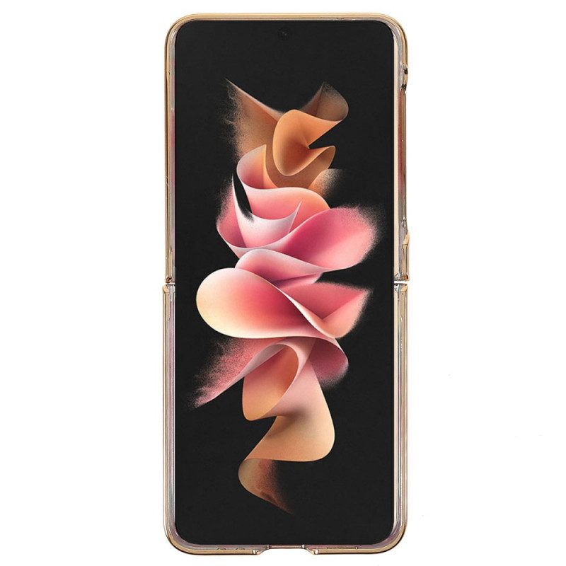 Hülle Für Samsung Galaxy Z Flip 3 5G Flip Case Ausgefallene Steine Mit Ringunterstützung