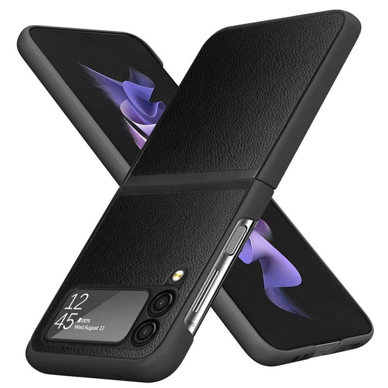 Hülle Für Samsung Galaxy Z Flip 3 5G Flip Case Litschi-leder-stil. 2 Stück