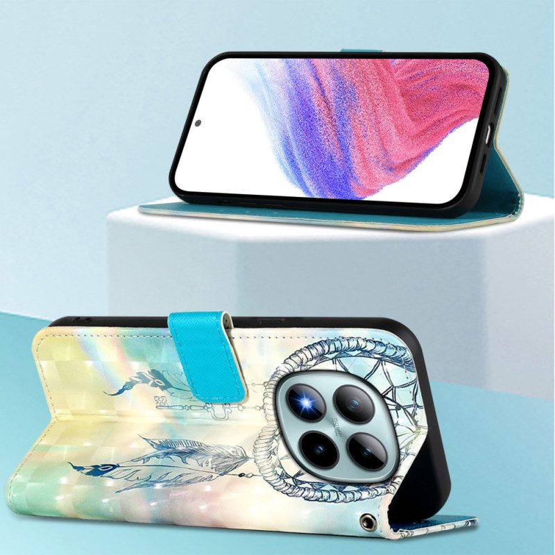 Lederhüllen Für Xiaomi Redmi Note 15 Pro Plus 5g Aquarell-traumfänger