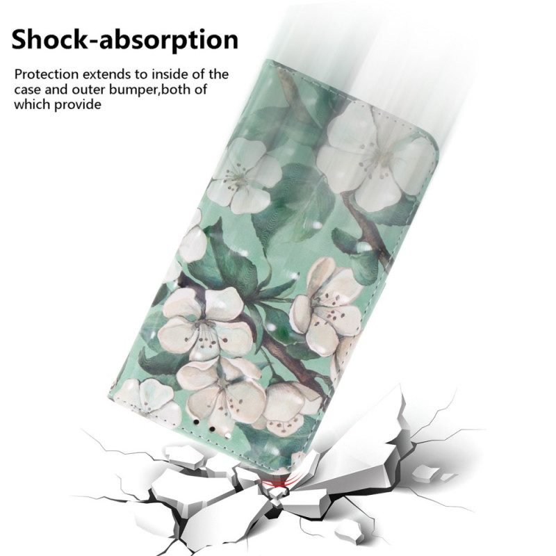 Lederhüllen Für Xiaomi Redmi Note 15 Pro Plus 5g Aquarellblumen