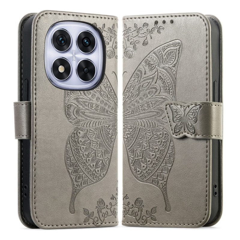 Lederhüllen Für Xiaomi Redmi Note 15 Pro Plus 5g Grafik Schmetterling