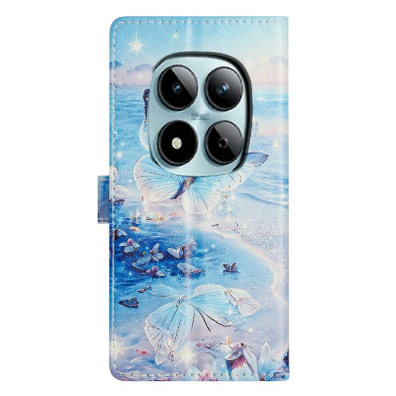 Lederhüllen Für Xiaomi Redmi Note 15 Pro Plus 5g Meeresschmetterling