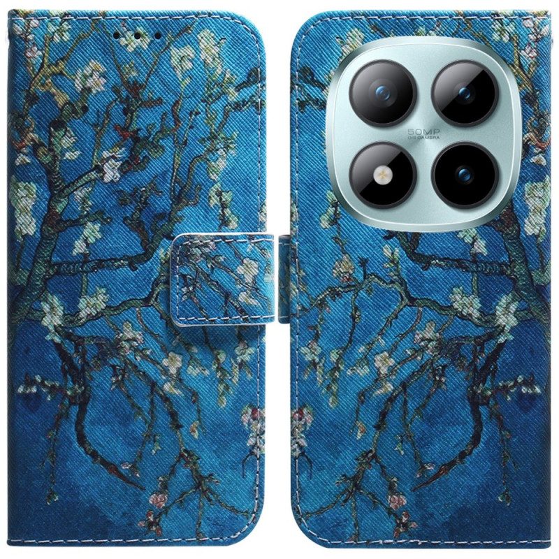 Lederhüllen Xiaomi Redmi Note 15 Pro Plus 5g Aprikosenblüten