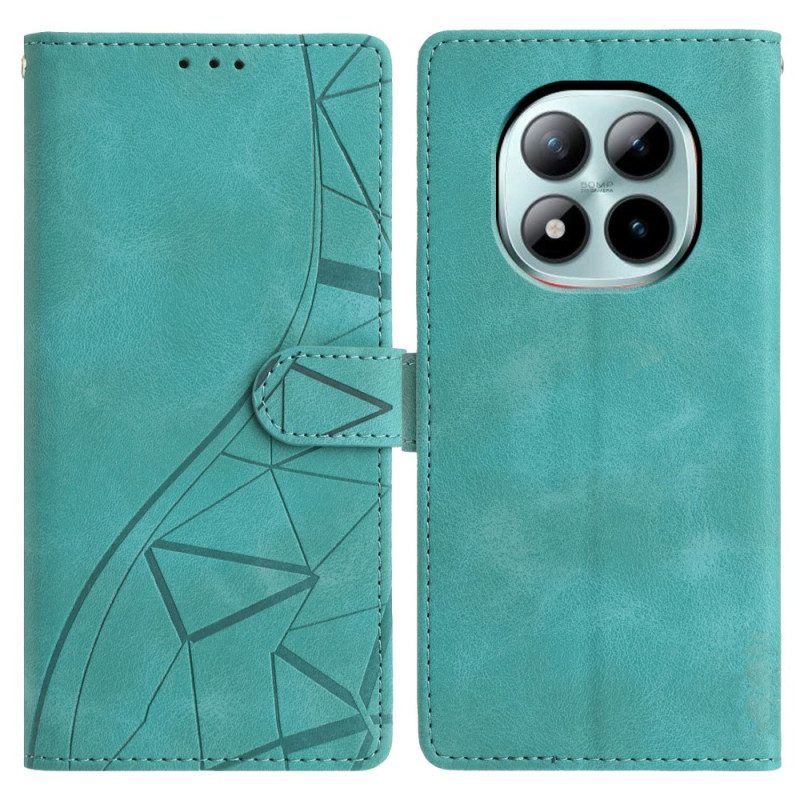 Lederhüllen Xiaomi Redmi Note 15 Pro Plus 5g Dreiecksmuster
