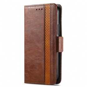 Lederhüllen Xiaomi Redmi Note 15 Pro Plus 5g Handyhülle Goldener Verschluss Caseneo