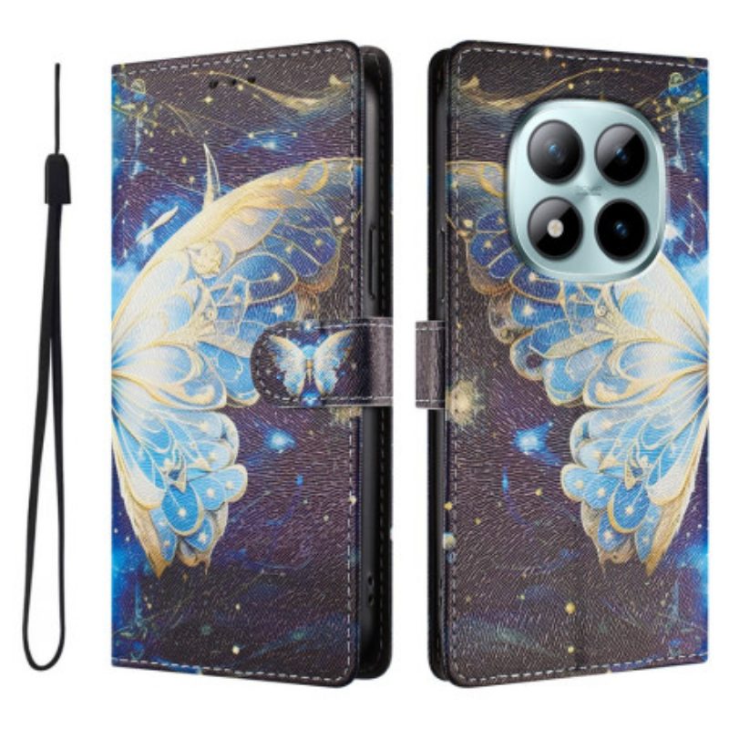 Lederhüllen Xiaomi Redmi Note 15 Pro Plus 5g Handyhülle Großer Schmetterling