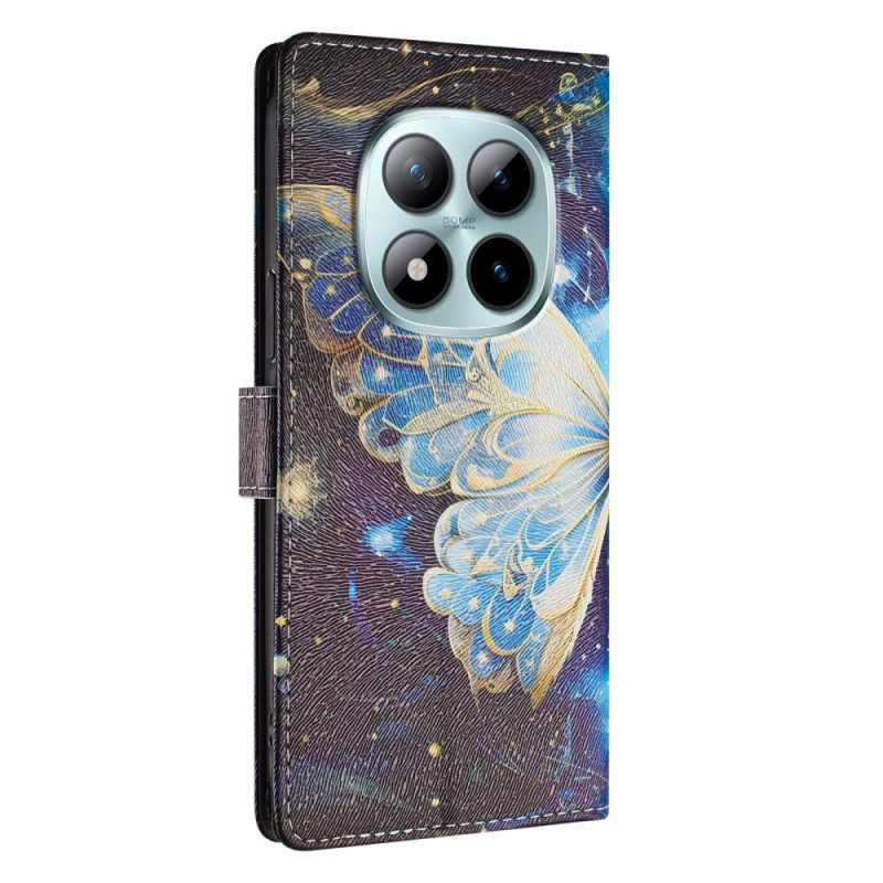 Lederhüllen Xiaomi Redmi Note 15 Pro Plus 5g Handyhülle Großer Schmetterling