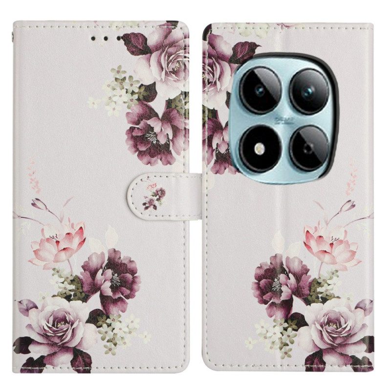 Lederhüllen Xiaomi Redmi Note 15 Pro Plus 5g Handyhülle Rosa Kreuz