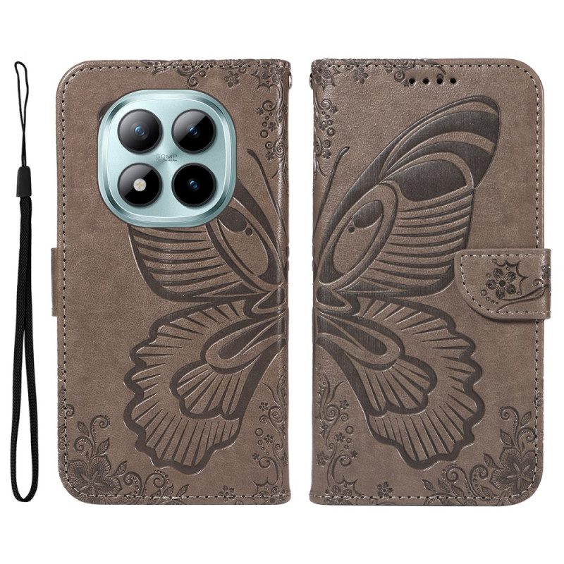 Lederhüllen Xiaomi Redmi Note 15 Pro Plus 5g Handyhülle Schmetterlingsmuster