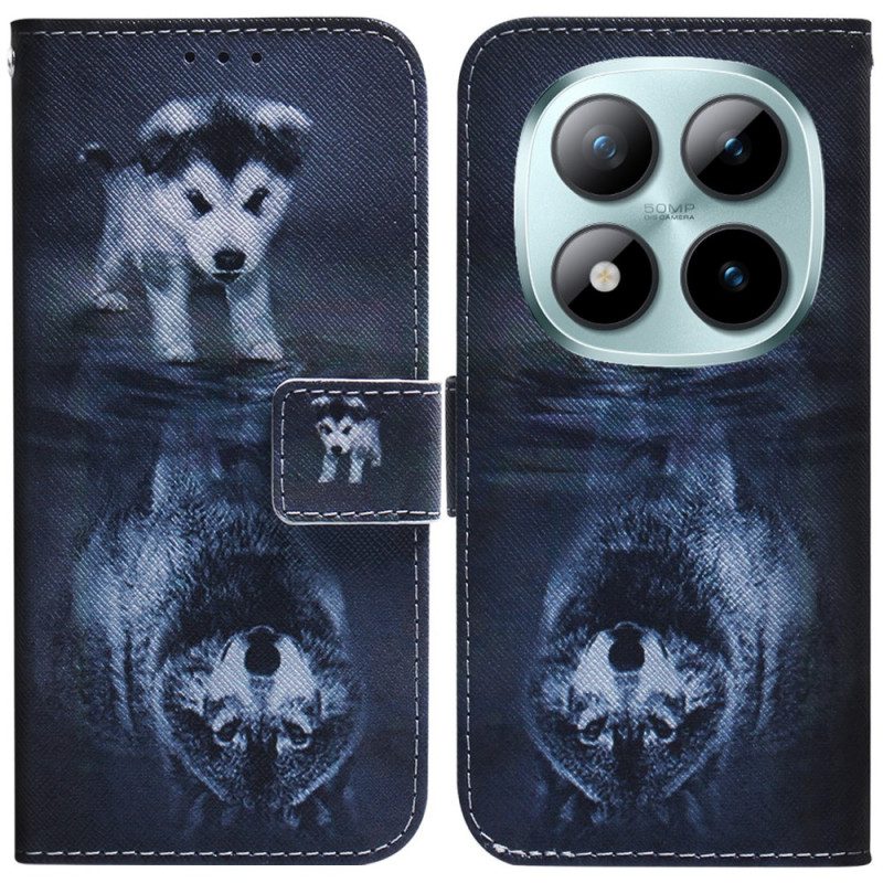 Lederhüllen Xiaomi Redmi Note 15 Pro Plus 5g Handyhülle Welpentraum