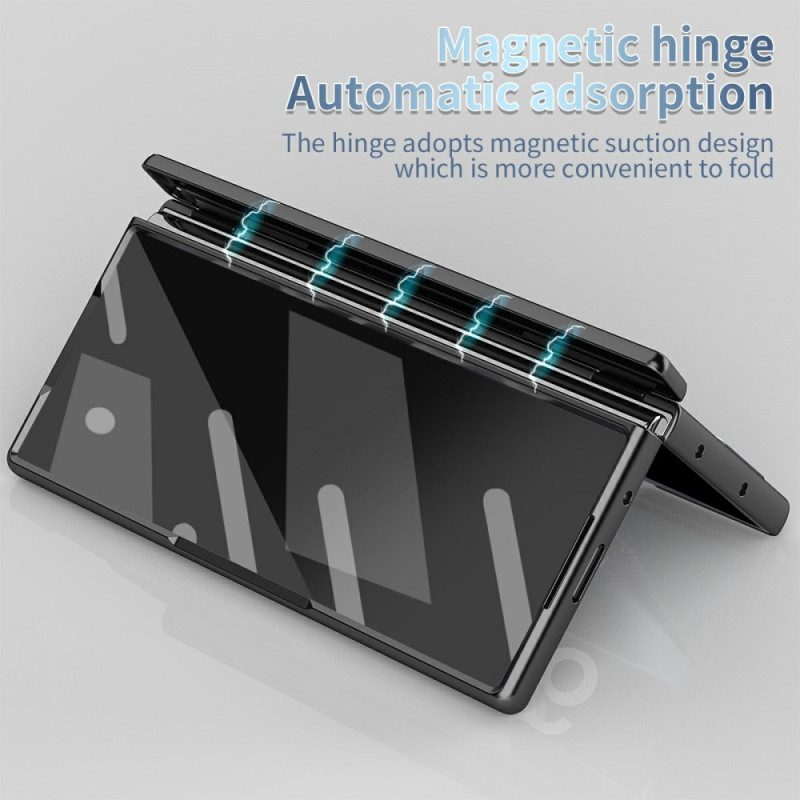 Hülle Für Samsung Galaxy Z Fold 7 Displayschutzfolie Aus Gehärtetem Glas Und Stifthalter