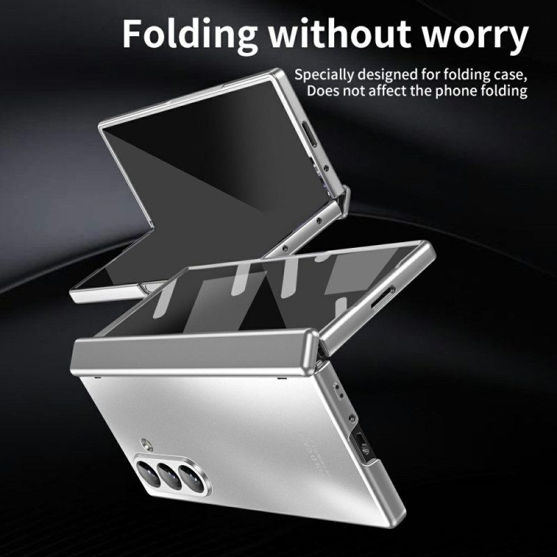 Hülle Für Samsung Galaxy Z Fold 7 Metallic-effekt Mit Displayschutzfolie