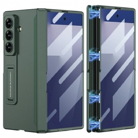 Hülle Samsung Galaxy Z Fold 7 Handyhülle Displayschutzfolie Und Magnetischer Ständer