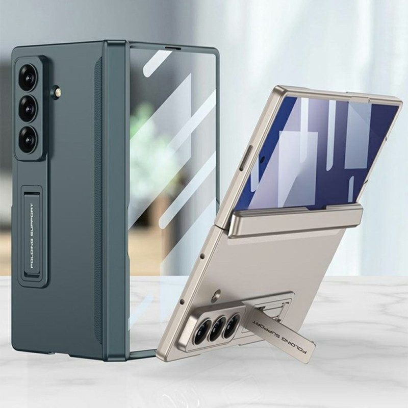 Hülle Samsung Galaxy Z Fold 7 Handyhülle Displayschutzfolie Und Magnetischer Ständer