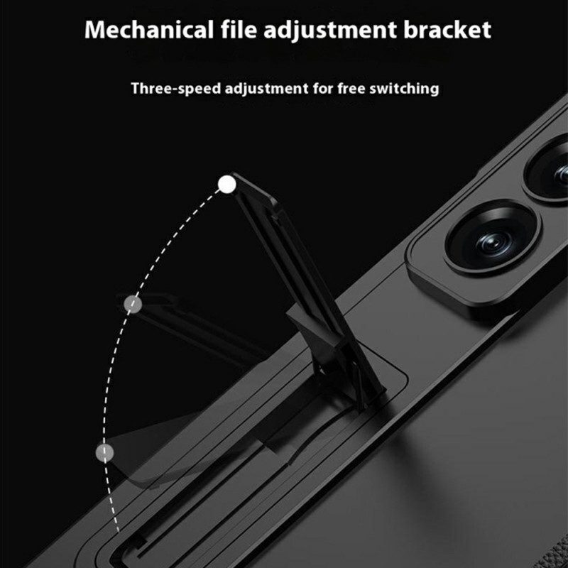 Hülle Samsung Galaxy Z Fold 7 Handyhülle Displayschutzfolie Und Magnetischer Ständer