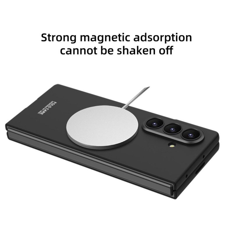 Hülle Samsung Galaxy Z Fold 7 Handyhülle Magnetisch Mit Displayschutzfolie Aus Gehärtetem Glas