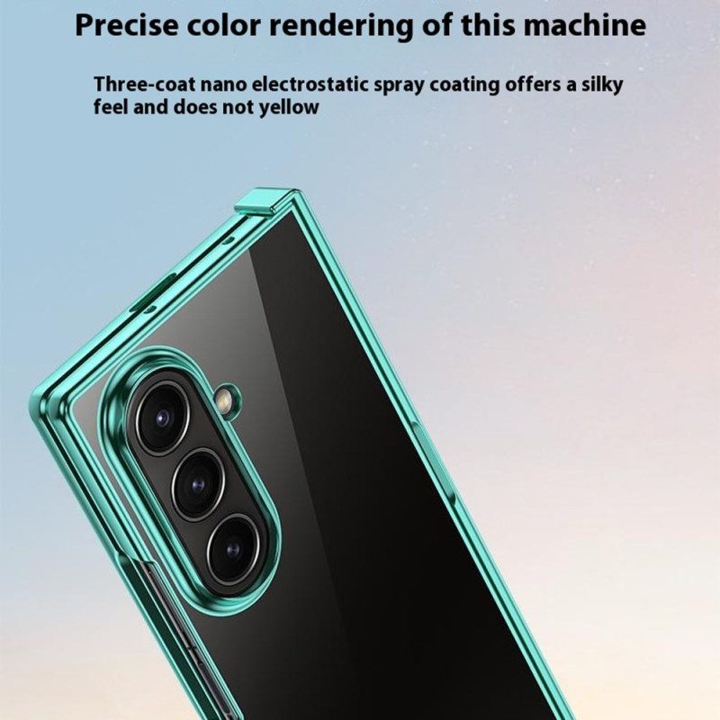 Hülle Samsung Galaxy Z Fold 7 Handyhülle Scharnierdesign In Metalloptik