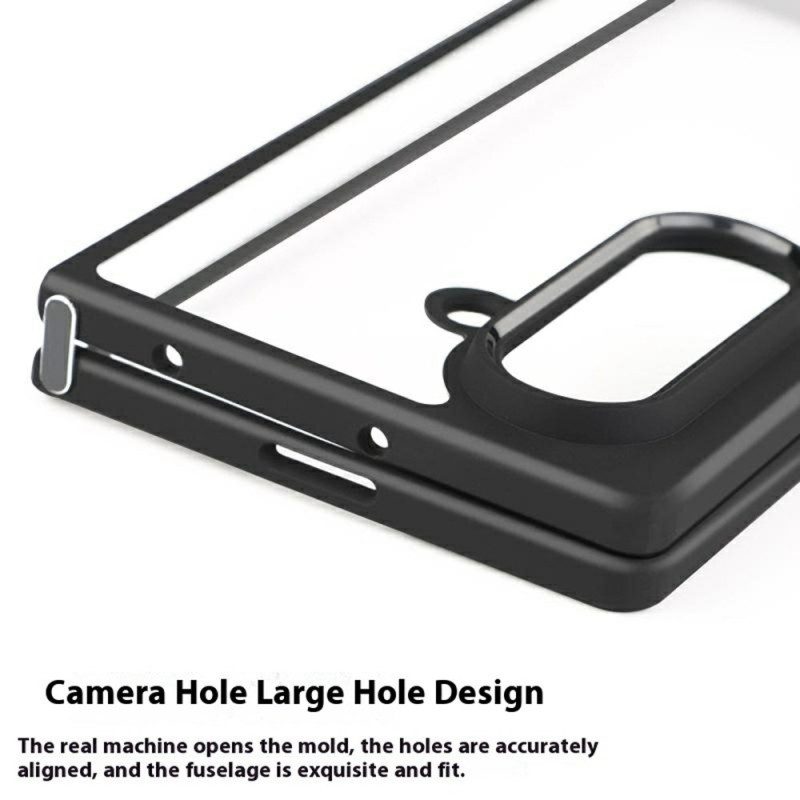Hülle Samsung Galaxy Z Fold 7 Handyhülle Stoßfest Transparente Rückseite