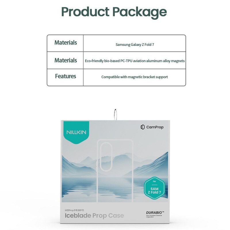 Hülle Samsung Galaxy Z Fold 7 Iceblade Propeller-serie Mit Halterung Und Objektivrahmen