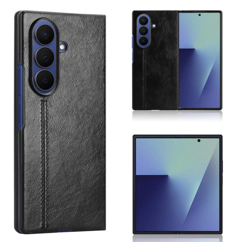 Hülle Samsung Galaxy Z Fold 7 Lederoptik Couture